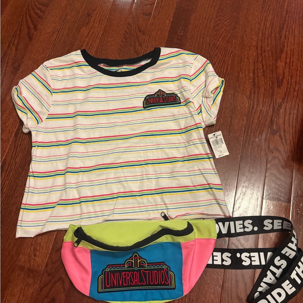 Universal Neon Yellow, Blue & Pink Colorblock Waist Pack